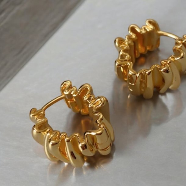 reringe med blgeform - Forgyldt