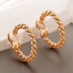 Snoet clips reringe - Forgyldt