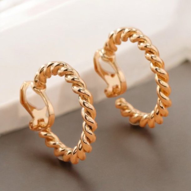 Snoet clips reringe - Forgyldt