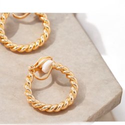 Snoet clips reringe - Forgyldt