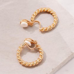 Snoet clips reringe - Forgyldt