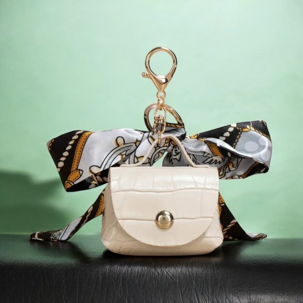 Lille taske med sljfe - Hvid