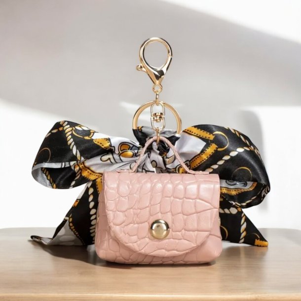 Lille taske med sljfe - Lyserd