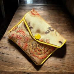 Lille silke pung eller smykke pung - Sand