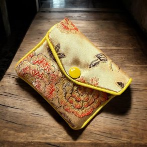 Lille silke pung eller smykke pung - Sand