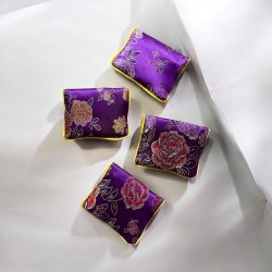 Lille silke pung eller smykke pung - Lilla