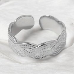 Justerbar ring med mnster - Slv