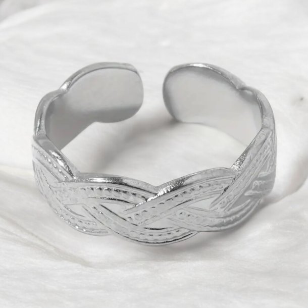 Justerbar ring med mnster - Slv
