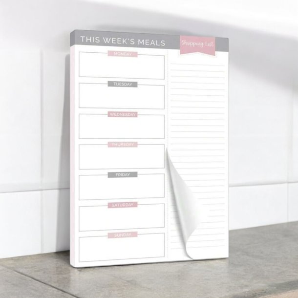 Uge madplan og shopping liste