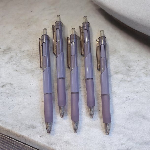 5 stk. Kuglepenne - Lilla