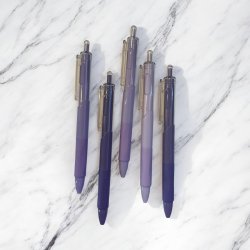 5 stk. Kuglepenne - Lilla nuancer