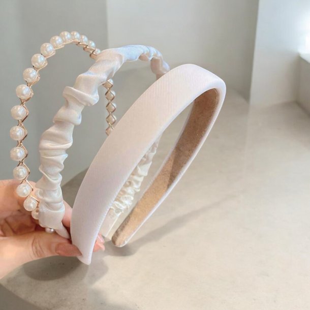 3 Stk hrbjler - Hvid