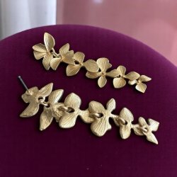 reringe med hngende smukke blomster - Rose Gold