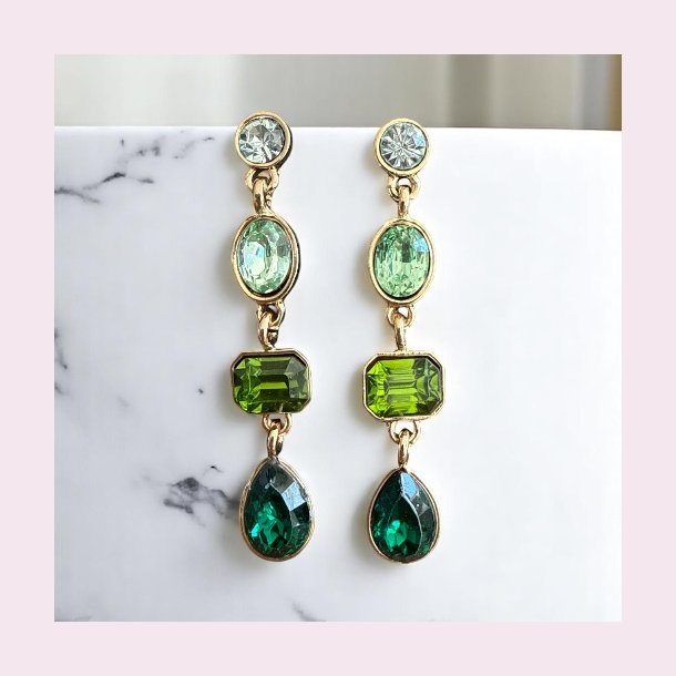 reringe med de fineste grnne rhinesten