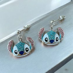 Sde Stitch reringe med glitrende sten - Slv