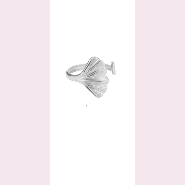 Justerbar ring med blad - Slv