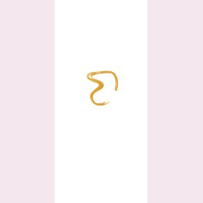 Justerbar ring med blger - Forgyldt