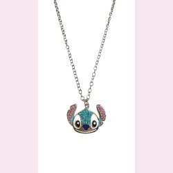 Sd Stitch halskde med glitrende sten - Slv