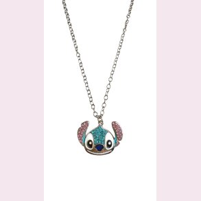 Sd Stitch halskde med glitrende sten - Slv