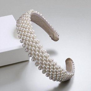 Hrbjle med fine hvide perler