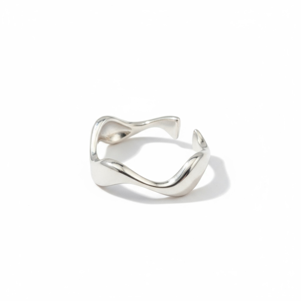Justerbar fingerring - Slv