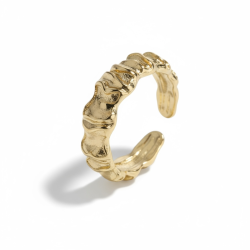 Justerbar fingerring - Forgyldt