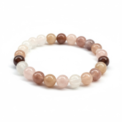 Elegant armbnd i natur farvet sten