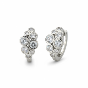 Hoops med de fineste zirkonia sten - Slv