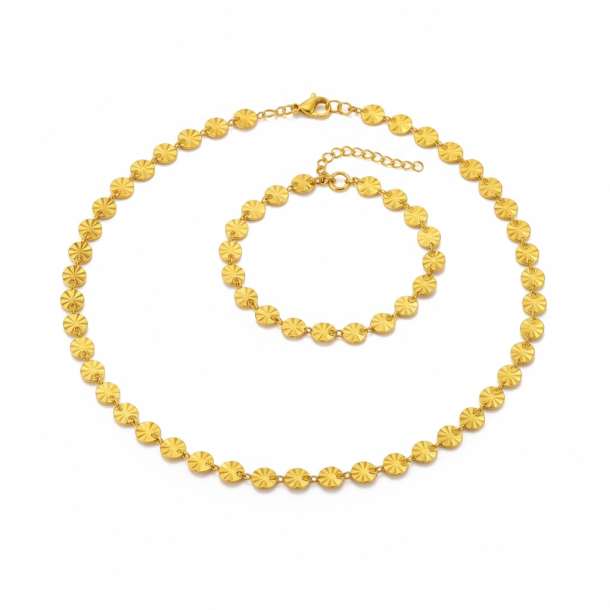 Klassisk enkel smykke st - Forgyldt