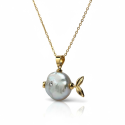 Kde med sd lille ferskvands fisk - Forgyldt