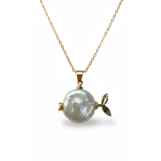 Kde med sd lille ferskvands fisk - Forgyldt