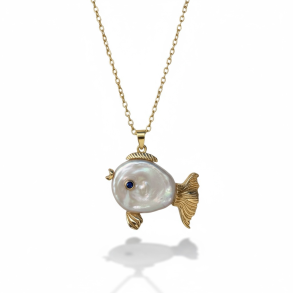 Kde med sd lille ferskvands fisk - Forgyldt