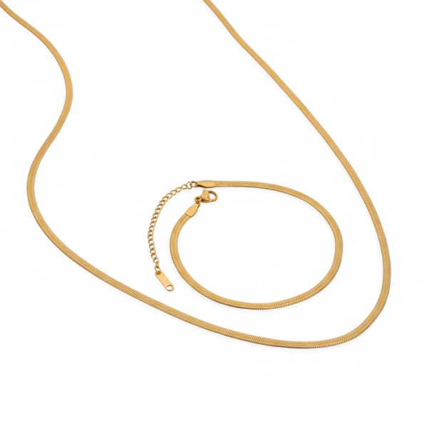 Klassisk enkel smykke st - Forgyldt