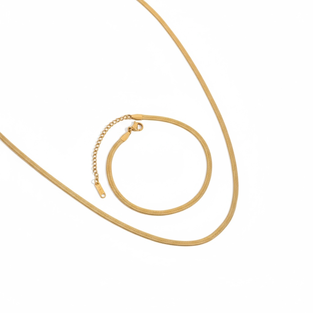 Klassisk enkel smykke st - Forgyldt