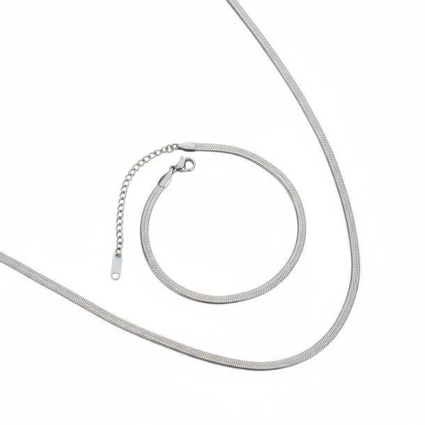 Klassisk enkel smykke st - Slv