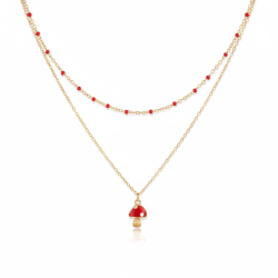 2 sde halskder - Forgyldt