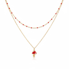 2 sde halskder - Forgyldt