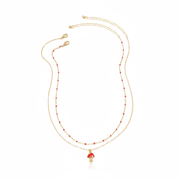 2 sde halskder - Forgyldt