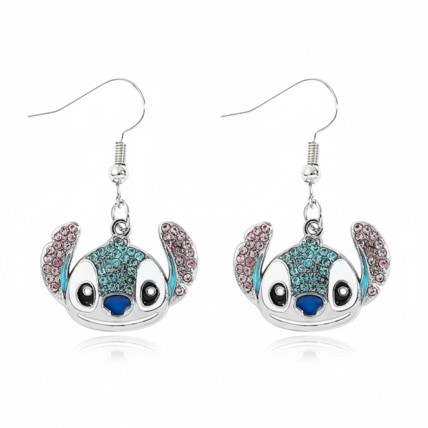 Sde Stitch reringe med glitrende sten - Slv