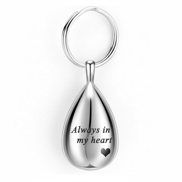 Smuk n�glering med tekst - S�lv 