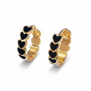 reringe med de sdeste sorte hjerter - Forgyldt