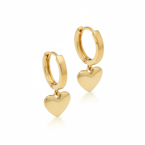 Forgyldte reringe med fine hjerter