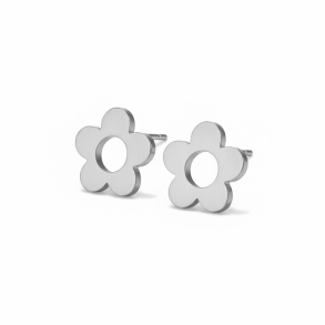 Elegante sm blomster reringe - Slv