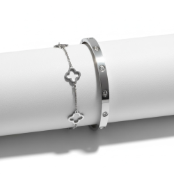 Smukke armbnd med zirkonia sten - Slv