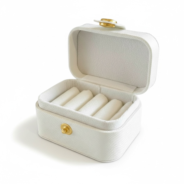 Mini rejse smykkeskrin - Hvid