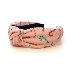 Hrbjle i lkkert bldt stof med sde julemotiver