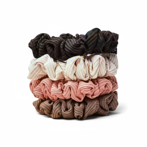 4 stk. Elastikker - Scrunchies