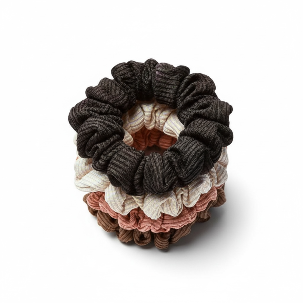 4 stk. Elastikker - Scrunchies