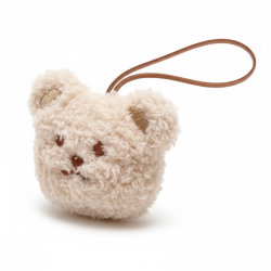 Beige Bamse-Nglering / Taskevedhng