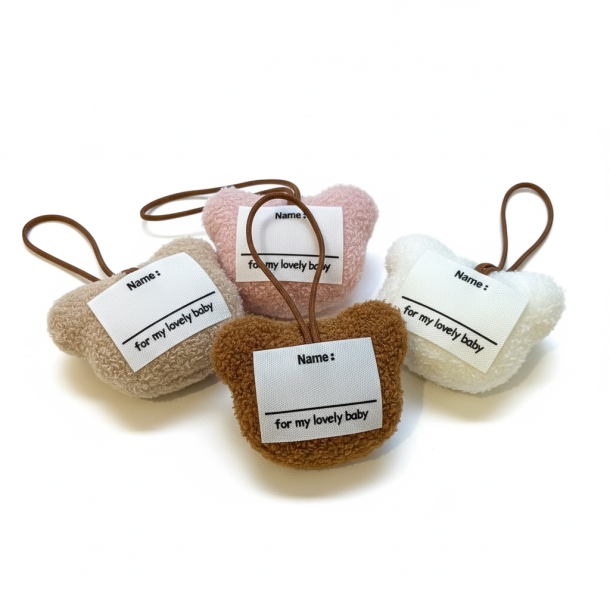 Hvid Bamse-Nglering / Taskevedhng